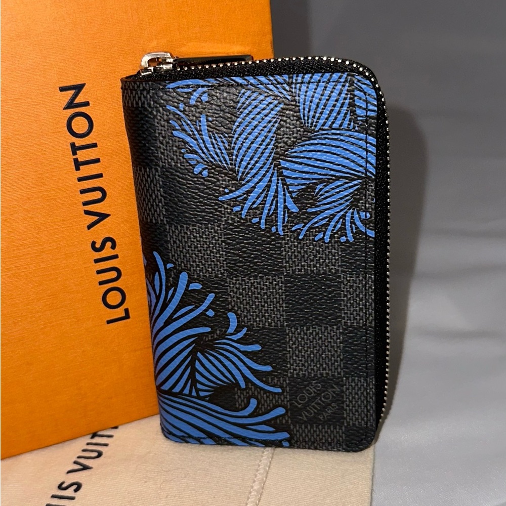 Louis Vuitton Christopher Nemeth Rope Damier Graphite Zippy Coin Purse - Rare!